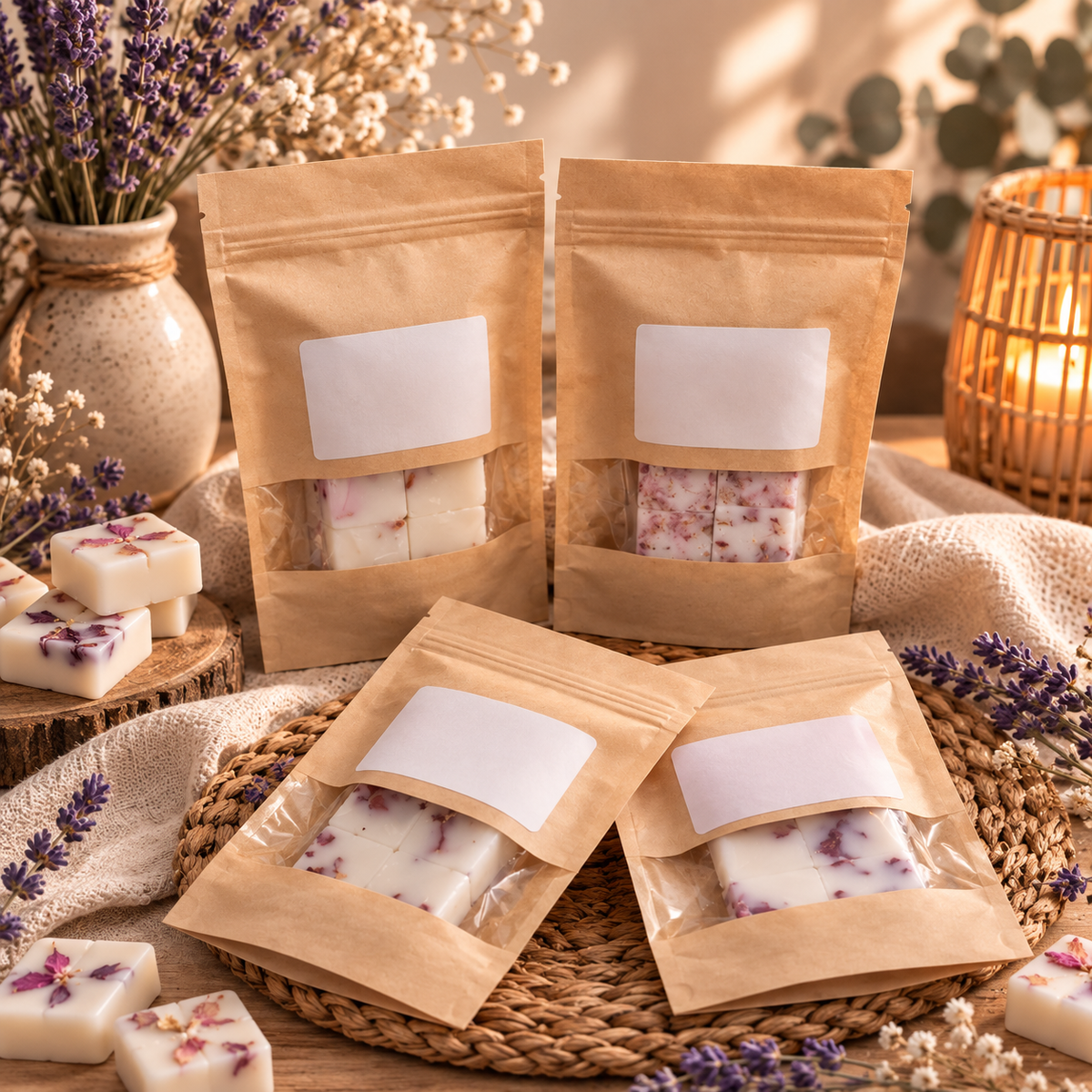 Huit fondants parfumés
Personnalisez votre ambiance parmi nos 10 fragrances florales.